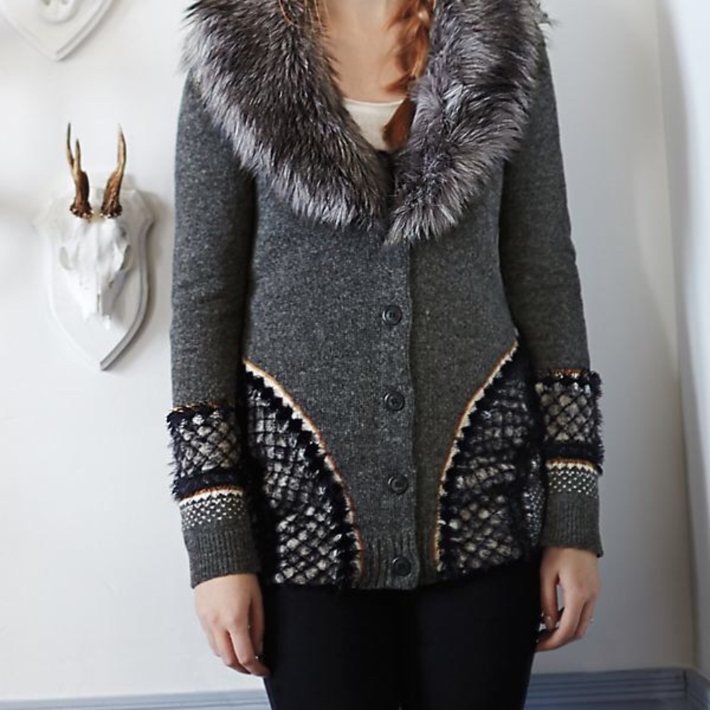 Anthropolgie button front Corby Lodge Cardigan